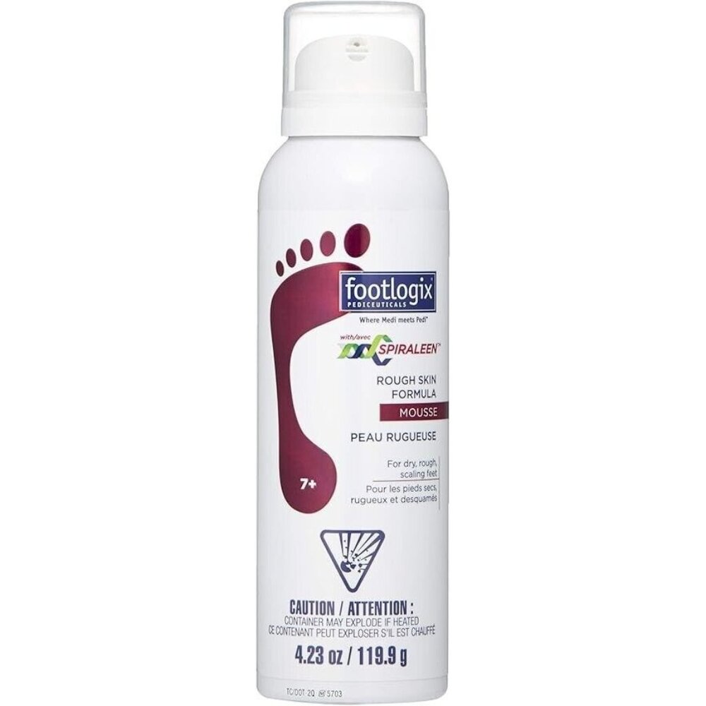 2/$30 NEW Footlogix Rough Skin Formula‎ 7+ Mousse Spray 4.23oz / 119.9g /125 mL